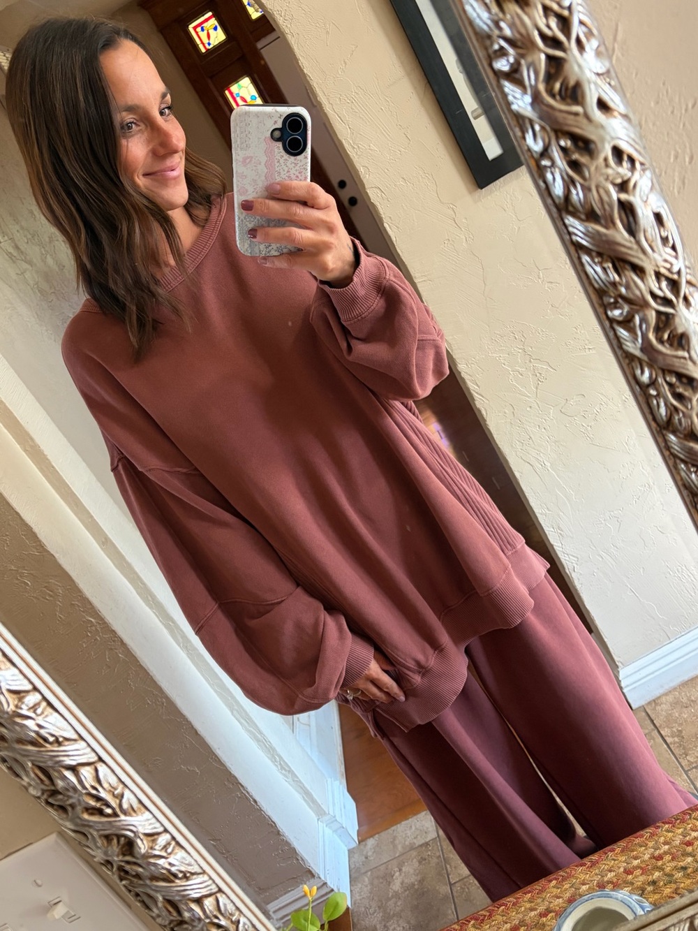 aerie sweatshirt and trouser set - Picture 2 of 8